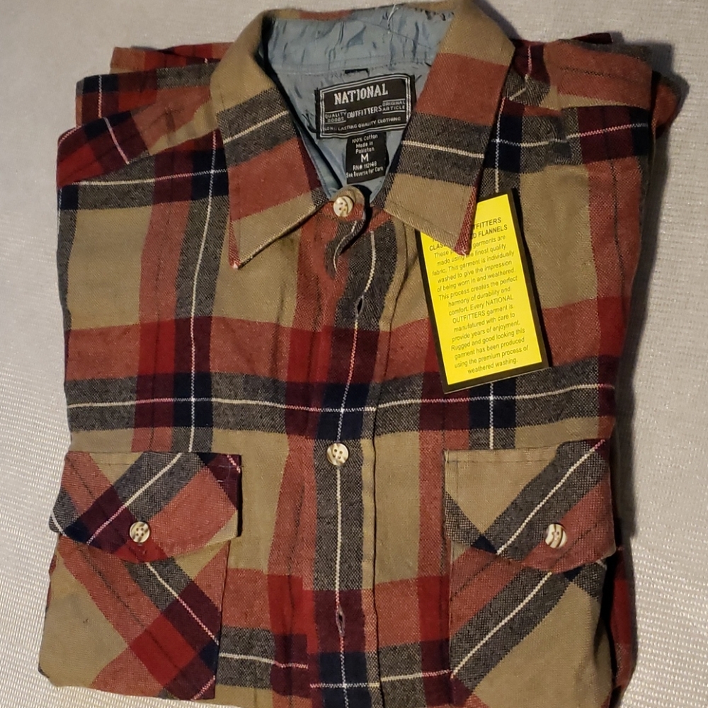 Mens National Outfitters Flannel Shirt
